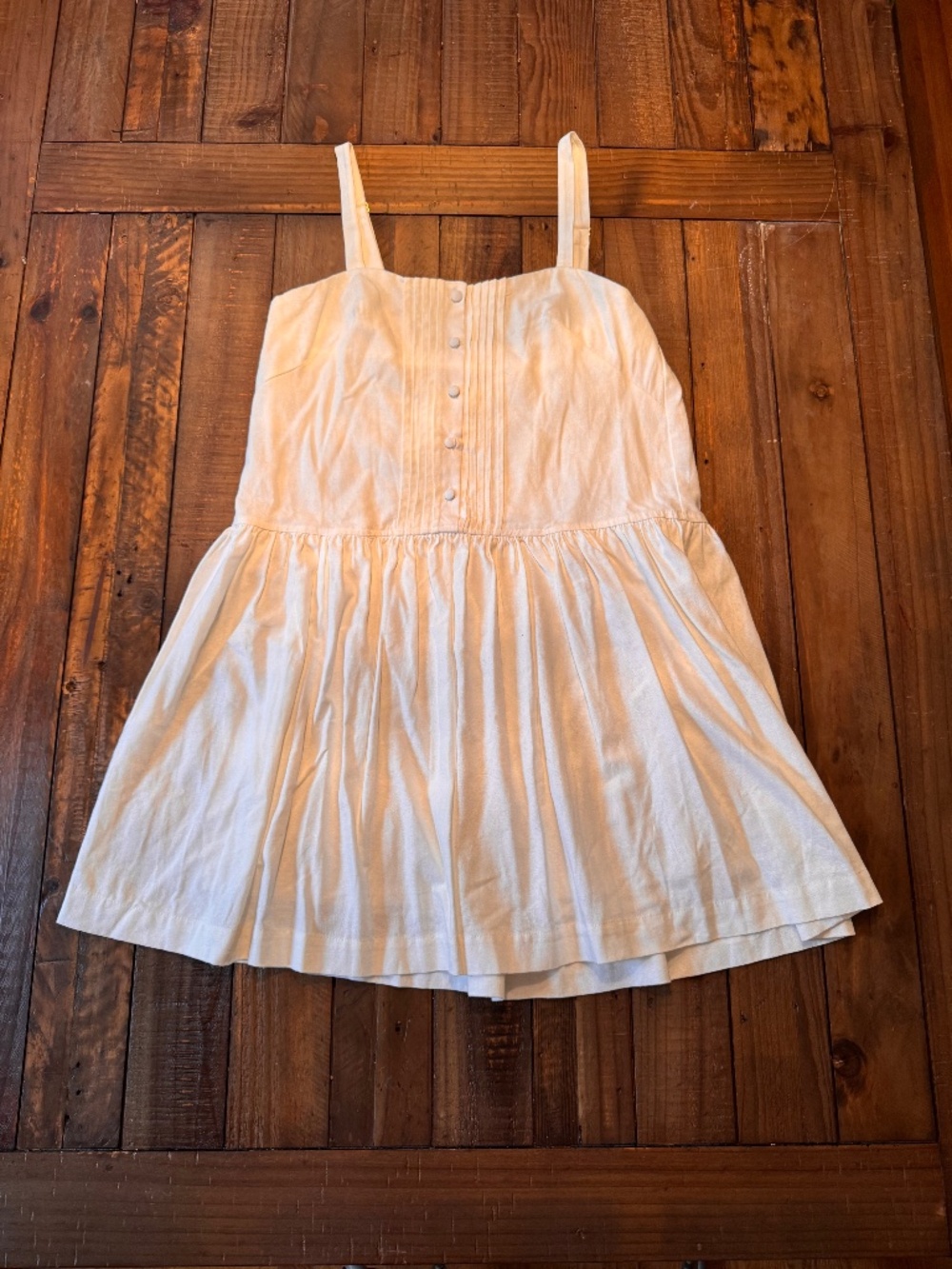 Taylor Linen Button Front Mini Dress. Size 8. Lined